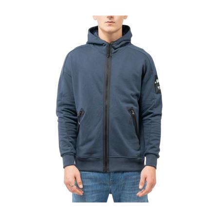 In Gold We Trust Zip-through , Blauw , Heren , Maat: 3XL Hoodies & sweatvesten