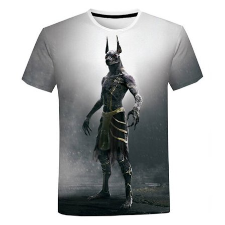 Forntida egyptisk konst 3D-utskrift T-shirt Casual kortärmad style 5 3XL
