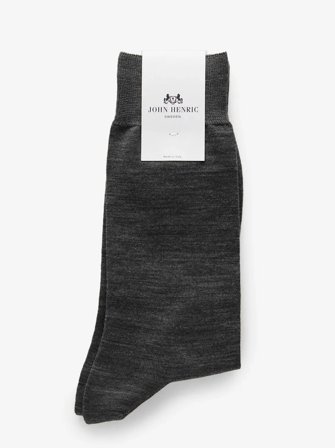 John Henric Men's Graue Socken Size 39-42