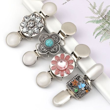 Neuletakki-soljet 4 kpl, Vintage-neuletakki-soljet rh-koristeella