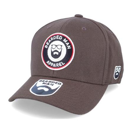 Bearded Man - Brown adjustable Czapka Z Daszkiem - 3D Logo Patch 110 Brown Adjustable @ Hatstore