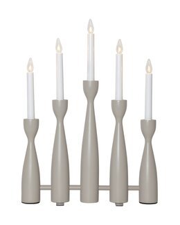 Adventsljusstake Midja 2.0 av trä Beige