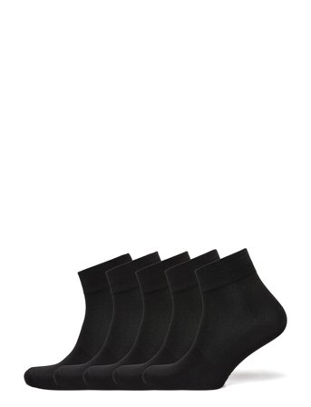 ZEBDIA 5-Pk Basic Running Socks - Black - 35-38
