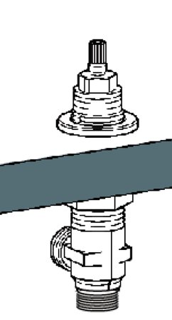 Mora 708943.AE Överstycke avstängning, Badrum