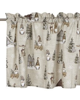 Verhokappa Harald painetulla tonttukuviolla Ruskea