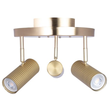 Globen lighting Hubble 3 taklampe, børstet messing