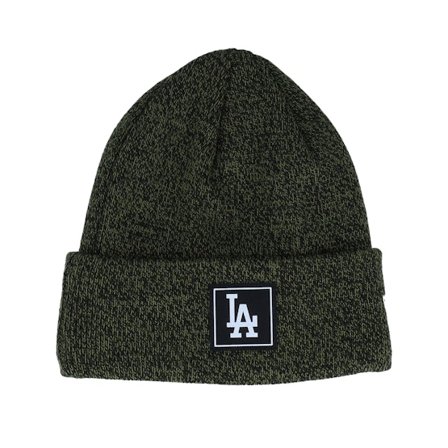 New Era - MLB Vert cuff Bonnet - Kids Los Angeles Dodgers Team Beanie Heather Olive Cuff @ Hatstore