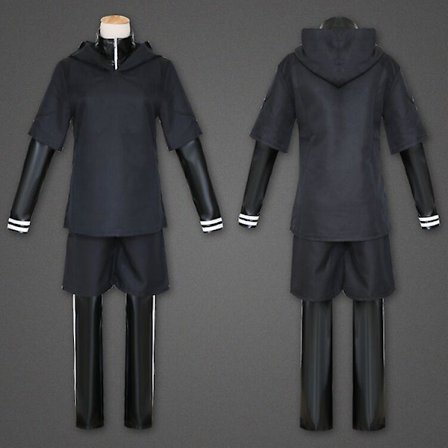 Tokyo Ghoul Kaneki Ken Cosplay Kostyme Hoodie Genser Bok Uke Halloween Antrekk -a