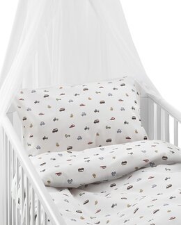 Sengetøj til tremmeseng John 2-delt Beige