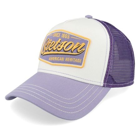 Stetson - Lila trucker Keps - Vintage Lilac/Off White A-Frame Trucker @ Hatstore