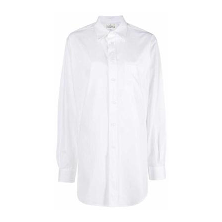 Maison Margiela Shirts , Wit , Dames , Maat: 3XS