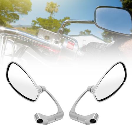 Pari 8mm 10mm Moottoripy r n Taustapeili S dett v Kulma Retro-Suunnittelu Vaihto Suzuki Hopea