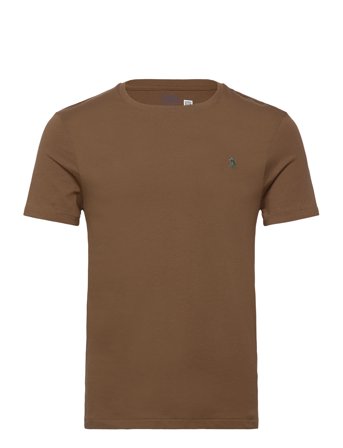 Custom Slim Fit Jersey Crewneck T-Shirt Designers T-Kortærmet Skjorte Brown Polo Ralph Lauren