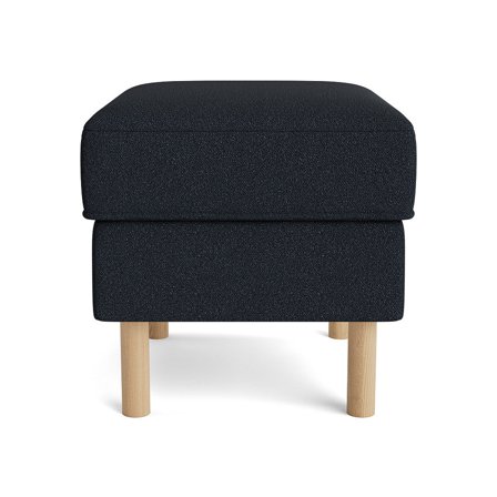 Vitra Loop Mørkeblå Puf - Komfortabel Fodskammel / Puf - Elegant Design, Perfekt til Stuen - Størrelse 52x46x43cm