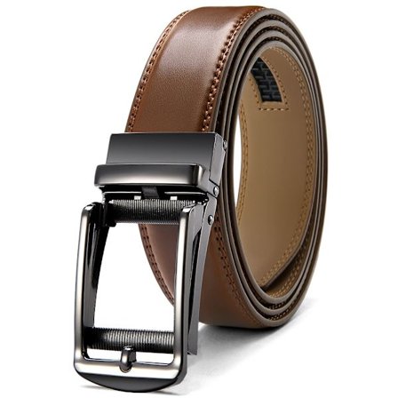 Klickbälte för Män, Ratchet Dress Belt 1 3/8" med Glidspänne