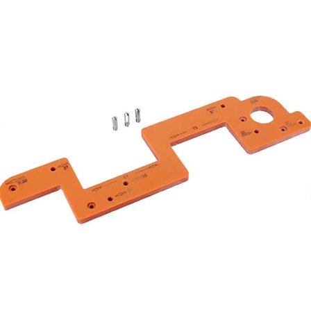 Hjelpeverktøy for buesporing Håndtaksfri sporingsform Treskjæring Rund Hjørneradius Mal for W