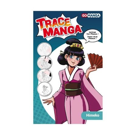 Piirustusmalli - GO MANGA - Himeko - A4 - Pehmeä muovi - Monivärinen