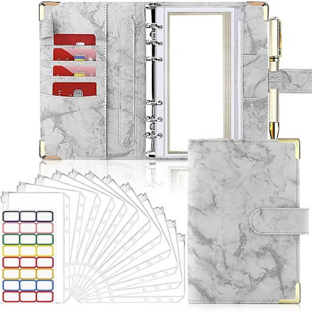 Budget , Budget med lynlås-konvolut, budget kontantkonvolut, 14 stykker budgetplanlægger med kontantkonv