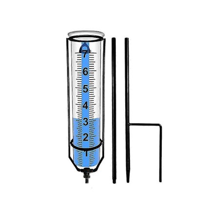 Regnmåler, frostsikker regnmåler til udendørs brug, bedst bedømte, regnmålere til haven med pæl, dekorativ