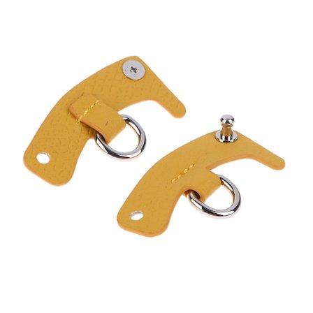 1 par miniväska Crossbody axelrem DIY Punch-fri Gul