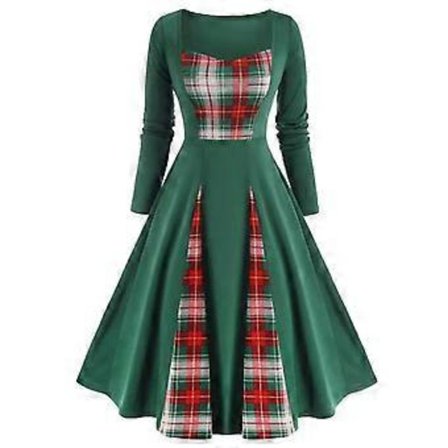 Muoti Syksy Ja Talvi Naisten Seksikäs Pitkähihainen Rento Painettu Pitkä Mekko