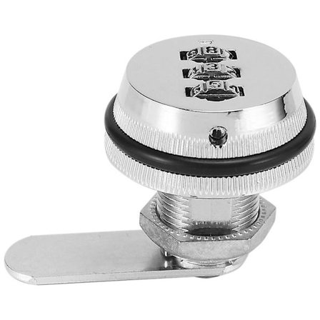 Legeringskod Kombinations Kamlås Nyckellös Postlåda Skåp Husbil 3-siffrig Silver