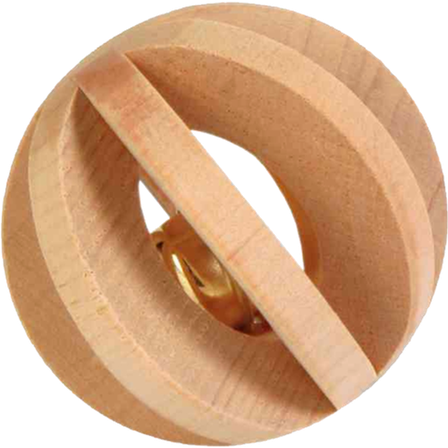 Trixie - Lamellkule i tre med bjelle Brun 6 cm - Smådyr - Leketøy og aktivering - Smådyrleker - ZOO.no