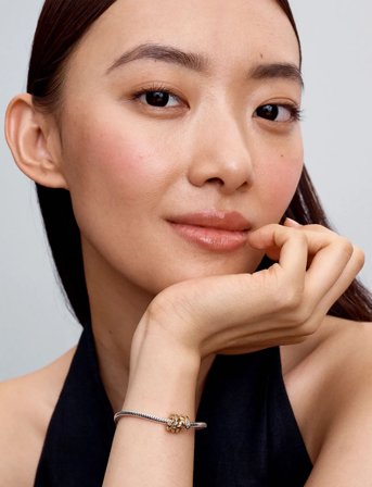 Pandora Snake 14K Gold-Plated Charm With Clear Cubic Zirconia - Gold - ONE SIZE