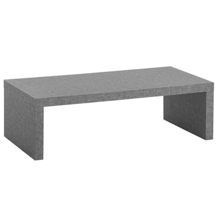 Rootz Sofabord - Moderne betonudseende - Subtil U -form - Beskyttelse af skridsikre - 110 cm x 55 cm x 35 cm