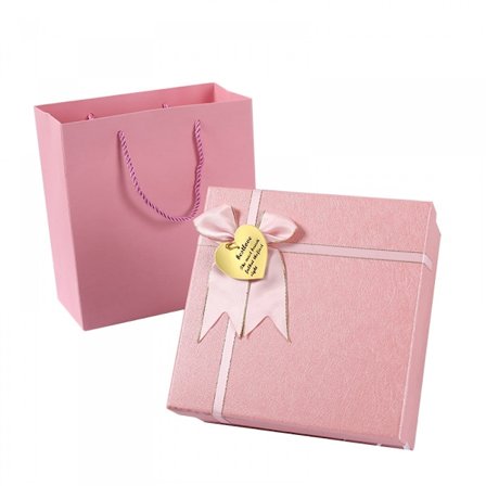 Gaveæsker med låg, 7,8x7,8x3,5 tommer gaveæske, gaveæsker med bånd, brudepige frieriæske til bryllup