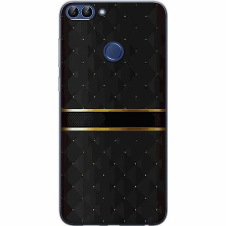 Huawei P Smart Genomskinligt Skal Golden Stripes