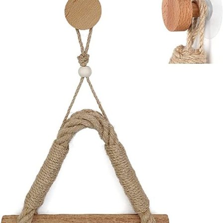 Itseliimautuva WC-paperiteline hamppuköydestä, pyyheteline puusta, talouspaperiteline