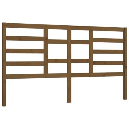 Vidaxl Sänggavel Honungsbrun 186x4x104 Cm Massiv Furu Brun