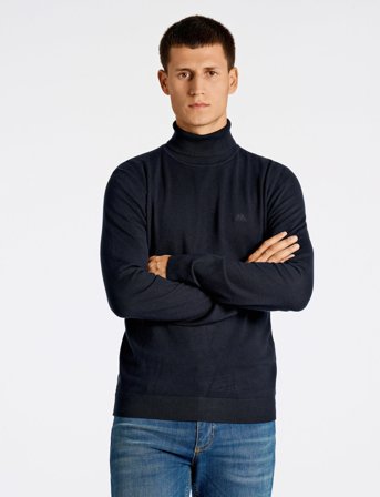 Lindbergh Ecovero L/S Roll Neck Knit - Black - L