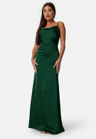 Bubbleroom Occasion Waterfall Satin Gown Tøj