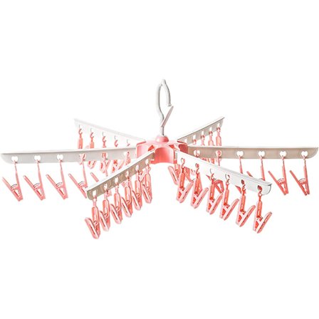 365° roterende sokketørrestativ med 36 clips, 1 stk. Multi-Dir