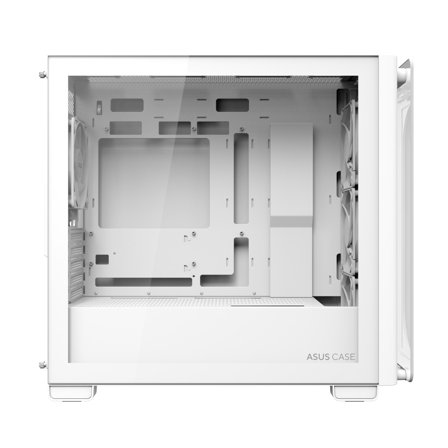ASUS A23 PLUS Tempered Glass ARGB mATX Case - White