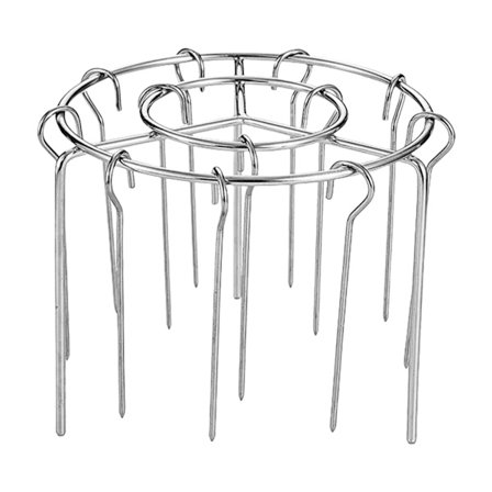 Utrymmesbesparande Grill Avtagbar Vertikal Grillspett Hållare Bakningsnål