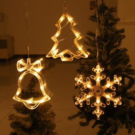 LED julgran sugkopp ljus, snögubbe julgran, fönsterdekoration, hängande dekorationer, semesterdekorationer, små färgade lampor