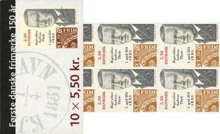 Danmark 2001 - AFA S113 - Postfrisk frimærkehæfte