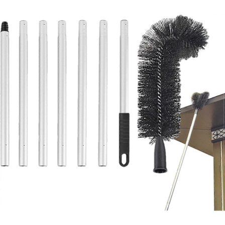 Teleskooppiset rännien puhdistustyökalut, 7 alumiiniputken jatkettava suojuksen puhdistustyökalu