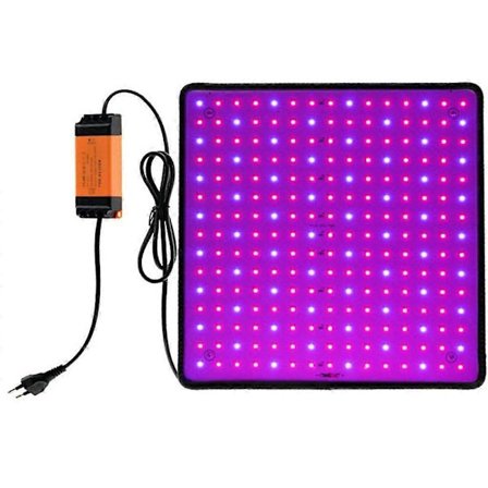 600W LED Plantelampe 256 LED Effektivt Fullspektrum Vekstlys for Innendørsplanter