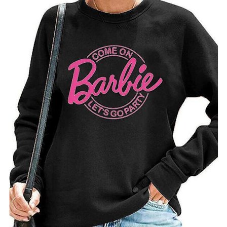 Tröja med alfabetet, långärmad, rund hals, dam