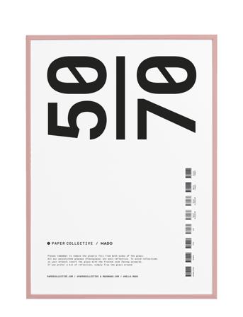 Frame Pink Plexi - 50X70 Cm Home Decoration Frames Rosa Paper Collective