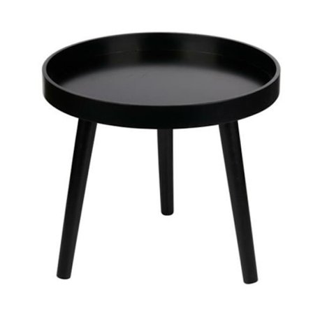 ARTICASA Fällbord rund svart 40 cm ED-200873