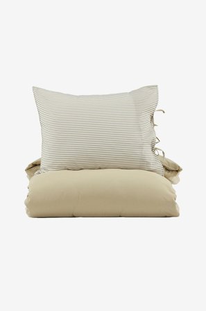 Venture Home - Sengesæt Jenna - Grøn - Sengesæt - 240X240 - Fra Homeroom