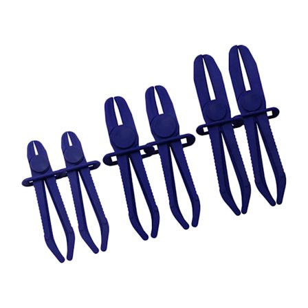 Universellt kylvätskeslangtätningsverktyg i plast lämpligt för underhåll av bilar och motorcyklar samt nödläckagekontroll