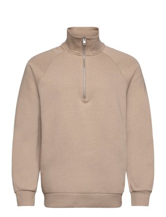 Half Zip Raglan Sweatshirt Beige Lindbergh
