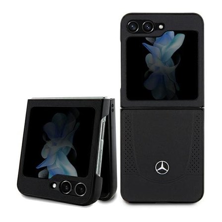 Mercedes Urban lærveske for Samsung Galaxy Z Flip 5 - svart