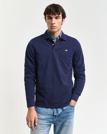 GANT Herren Piqué Rugger (5XL) Blau